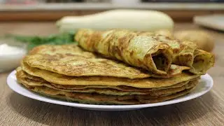 Такие блины, да со сметанкой! М-м-м... Овощные блины из кабачков и картошки.
