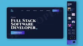 Personal Portfolio Website Design - Web Page  Design - Full Website Design
