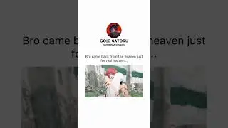 Bro came back from the heaven just for real heaven..