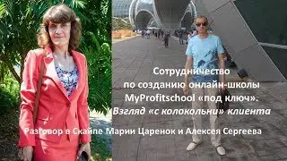 Сотрудничество по созданию онлайн школы MyProfitschool под ключ  Взгляд с колокольни клиента