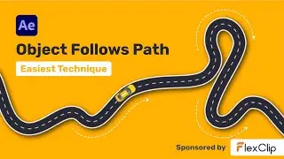 Object Follows Path - After Effects Tutorial - Easiest Technique - Flexclip