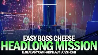 Easy Boss Cheese - Headlong Mission Boss Fight (Legendary) [Destiny 2]