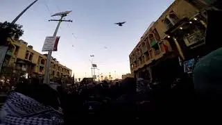 Прибытие в Кербелу на рассвете во время зиярата «Арбаин»