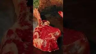 Super Juicy Steaks with Spices Cooked in the Wilderness Mountains of Azerbaijan