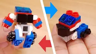 LEGO brick robot transformer - Trailer Boy similar to animated Optimus Prime 