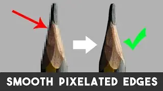 How to smooth pixelated edges and smooth jagged edges in Photoshop 