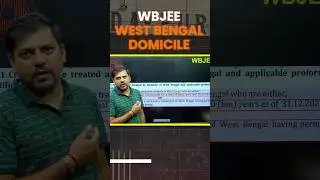 How WBJEE Domicile works?🤔🤔#wbjee #domicilecertificate #domicile #westbengal #btech #counseling