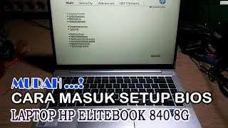 Cara masuk setup bios laptop HP Elitebook 840 8g