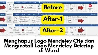 Tanya Jawab:   Hapus Mendeley Cite & install Logo Mendeley Dekstop di Word @andivbyanandaputri6258