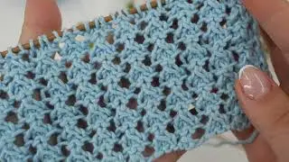 Spring lase knitting pattern 🌼 Весенний ажур узор спицами