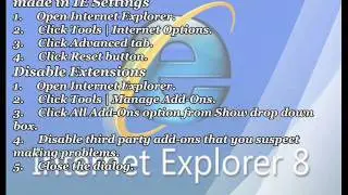 How to fix IE stop working