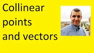Vectors and collinear points example