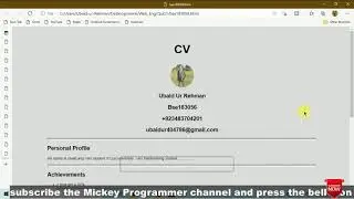 Full Course HTML&CSS 2021 with creation of Website and CV |Hindi/Urdu|| Certified Absolute Beginners