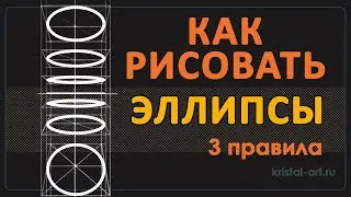 Как рисовать эллипсы. Делюсь своим конспектом 