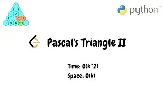 Pascal's Triangle II | Python Recursive Solution