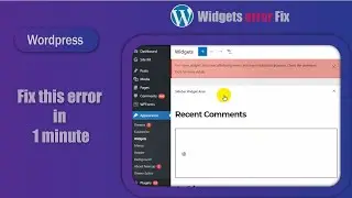 How to fix Wordpress widgets errors | wordpress function | wordpress editor | Morethan Fix