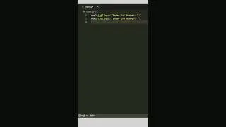 TAKING INPUTS IN PYTHON SHORTS