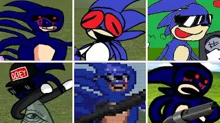 Friday Night Funkin' - Too Fest but everytime it's Sanic turn a Different Skin Mod is used