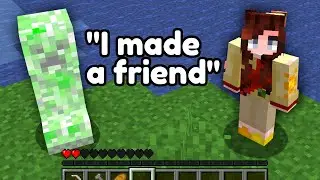 Minecraft but my Mom shares my health bar