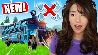 You can DRIVE the Fortnite Battle Bus! - Pokimane