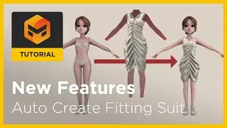Marvelous Designer 12 New Features: Auto Create Fitting Suit
