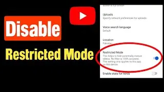 How to disable Restricted mode  on youtube | How to turn off restricted mode on youtube