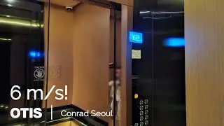 Amazing OTIS Di5 Ultra High-speed elevators – Conrad Seoul, KR