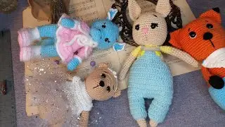 Мои новые игрушки амигуруми. Игрушки крючком. Часть 2