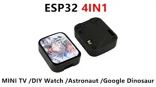 ESP32 C3 MINI TV With Case LVGL Astronaut Clock Watch Buzzer 1.69inch LCD TouchScreen Display ST7789