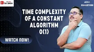 Mastering Constant Time Complexity - Big O(1) Explained | #codewithddsingh #coding #codinginterview