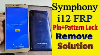 Symphony i12 Google Account Pattern Lock Remove CM2