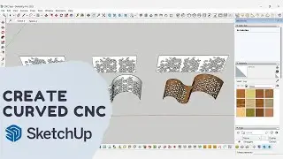 Designing a Curved CNC in SketchUp - Step-by-Step Tutorial || In Telugu