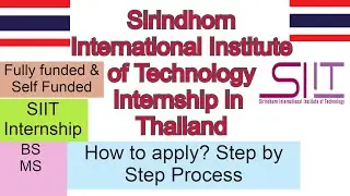 Sirindhorn International Institute of Technology Internship in  Thailand