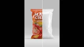 Adobe Photoshop 2025 Tricks - How to create Snack Bag mockup 