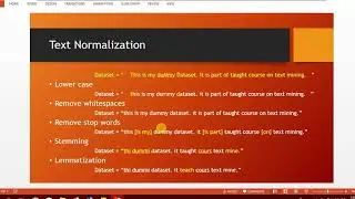 Text Preprocessing / Normalization (Stemming, lemmatization, stopwords, punctuations)