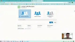 How to install LWCRecipes App in Salesforce