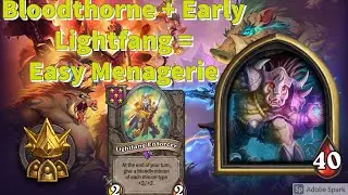 Death Speaker Blackthorne calls on Lightfang! - Hearthstone Battlegrounds
