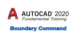 AutoCAD 2020 | Fundamental Training | How to Use Boundary | Tagalog
