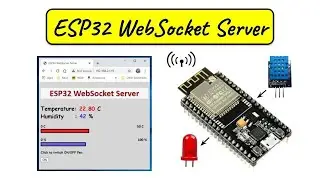 ESP32 WebSocket Server with DHT11 Sensor