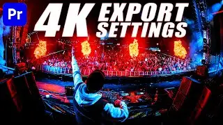 Best 4K Export Settings for Concert Videos (Premiere Pro Tutorial) 🔥