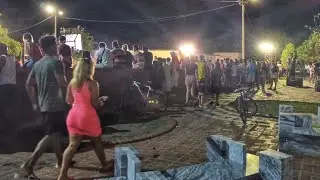 This is nightlife in the city of Cuba where there are no tourists.