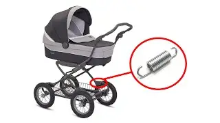 Установка пружины на шасси коляски Inglesina своими руками