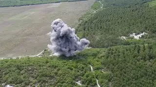Девять авиабомб времён Великой отечественной одновременно уничтожили севастопольские пиротехники МЧС