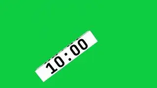 10 Minute Countdown Timer - Green Screen [FREE USE]