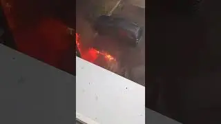 Забайкалье: в Краснокаменске горит машина