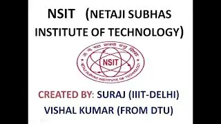 NSUT/NSIT Complete Information - Fees | Courses | Seat Matrix | Average Package | Counselling
