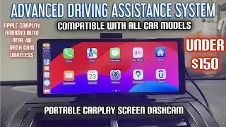 Under $150, Compatible with All Car Models CarSmartBox Portable Carplay Screen Dashcam - Real 4K