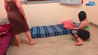 روتين يومي في تنظيف الارض (3/4) 💋🔥
