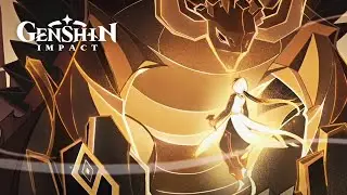 Zhongli Story Quest 2 Final Cutscene | Rex Lapis Created Azhdaha | Genshin Impact