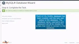 cPanel: How to Setup a Database Using the MySQL Database Wizard